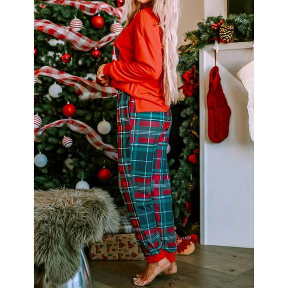 NEW LIAM & COMPANY all is bright christmas pajama set in multicolor - Picture 4 of 5
